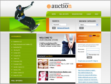 Auction Site - Like EBAY Template #2 Image